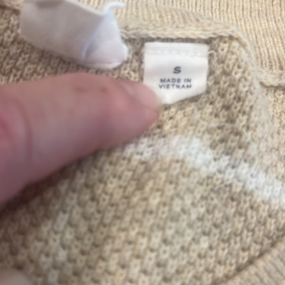 GAP Cream and White Crew Neck Sweater with Stripes - Picture 3 of 5